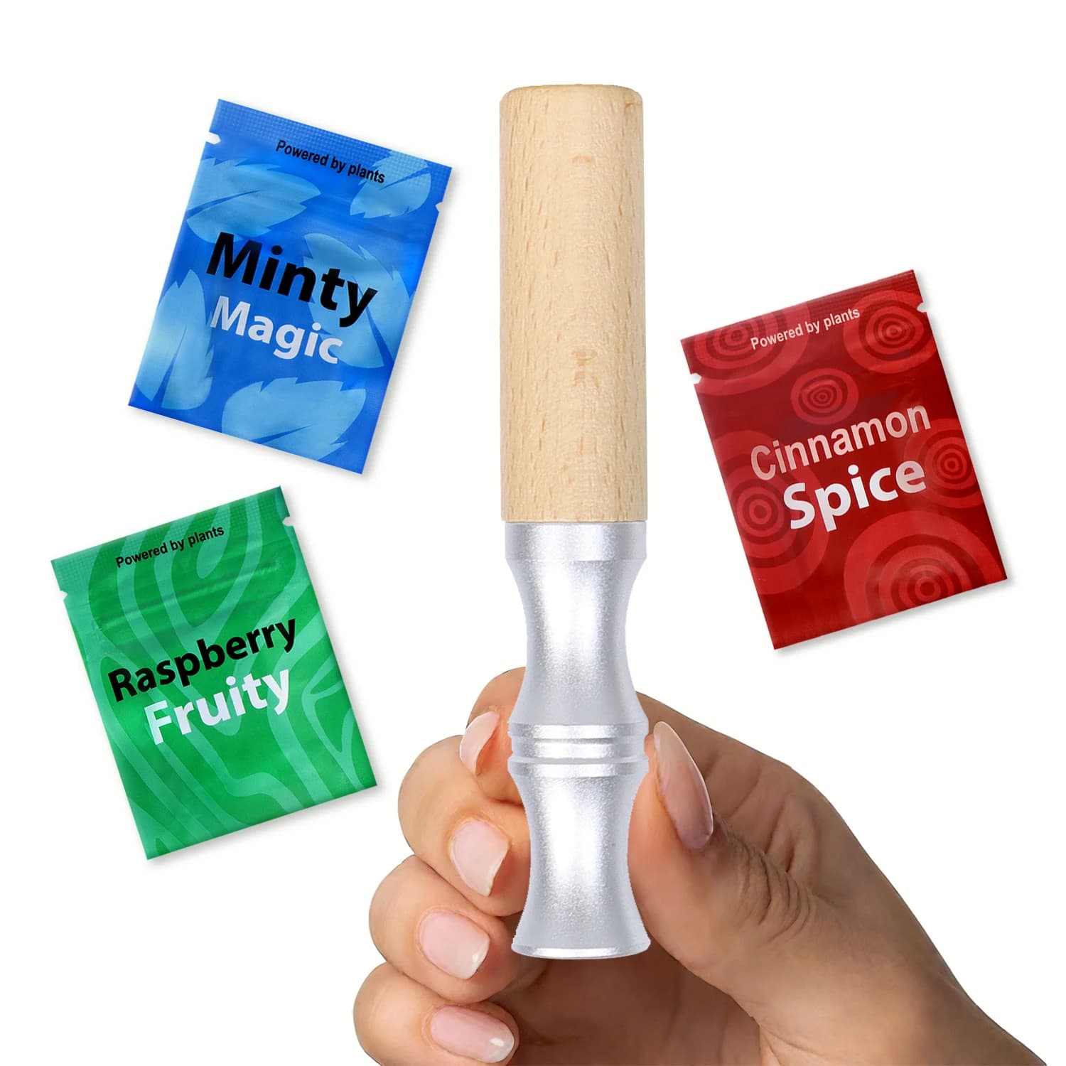 Smettere di fumare Inalatore Stick Sapori naturali Smettere di fumare Bastone di legno Craving Sollievo Inalatore Inalatore d'aria senza fumo Aromaterapia