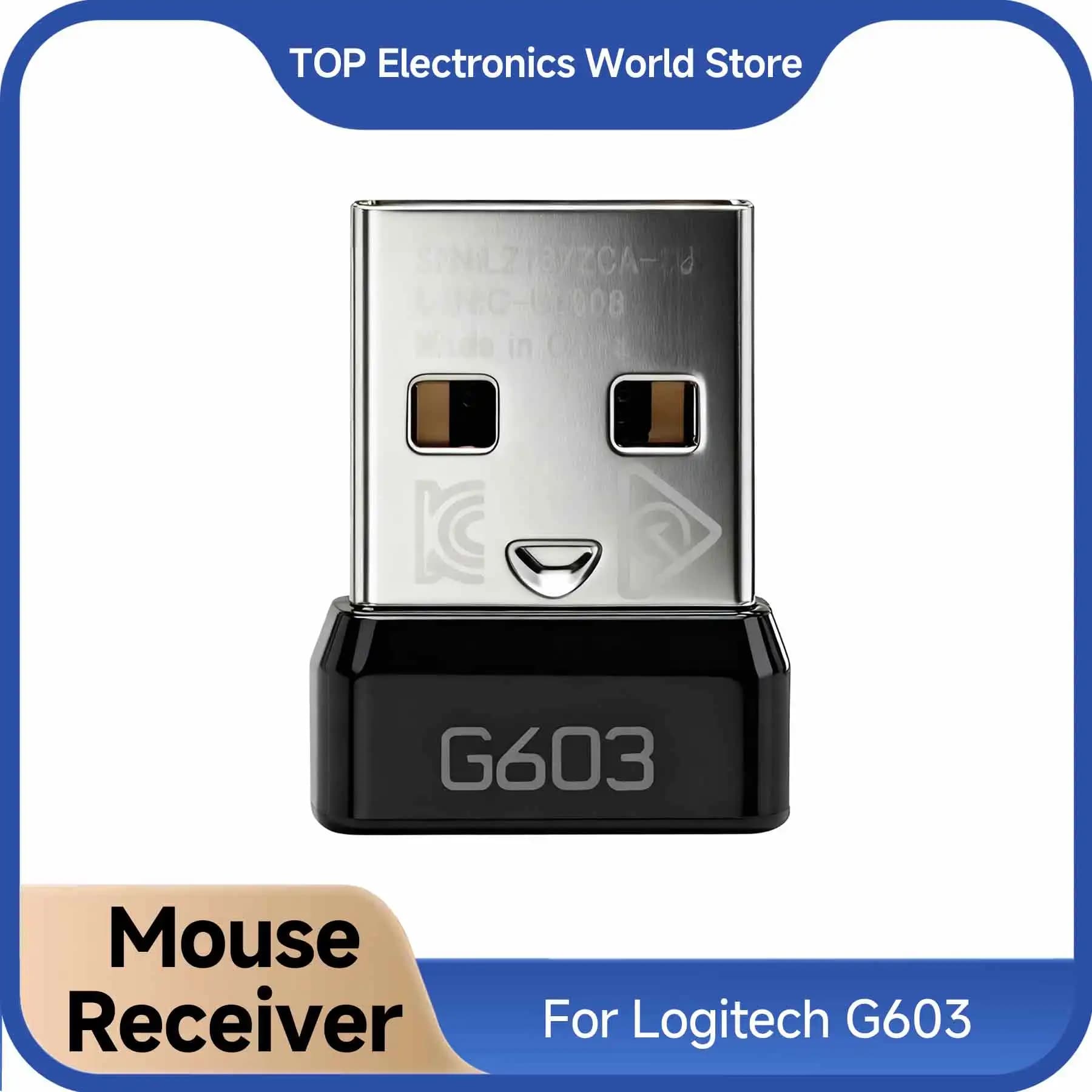 For Logitech G603 mouse receiver, USB dongle plug adapter, wireless game mouse spare accessories, brand new