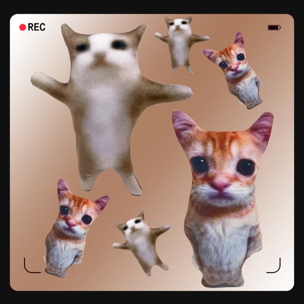 Simpatico El Gato Gatto Peluche Wowwow Gatto Bambola Peluche Simulazione Animali di Peluche Compleanno Regalo di Natale Giocattolo da Collezione per Bambini Decorazioni per la Casa