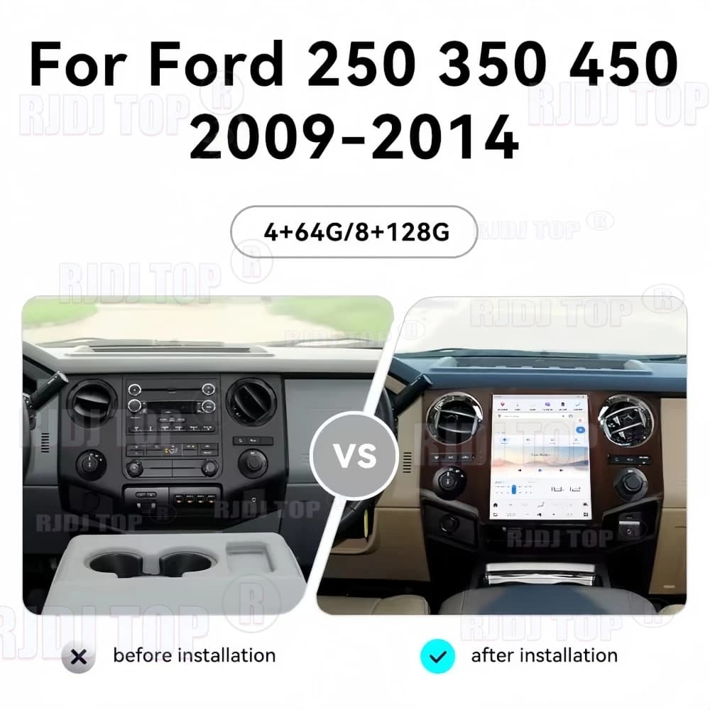12.1 Inch Android 13 For Ford F250 F350 F450 2009-2016 Car Radio CarPlay Touch Screen Multimedia Player GPS Navi Head Unit Auto