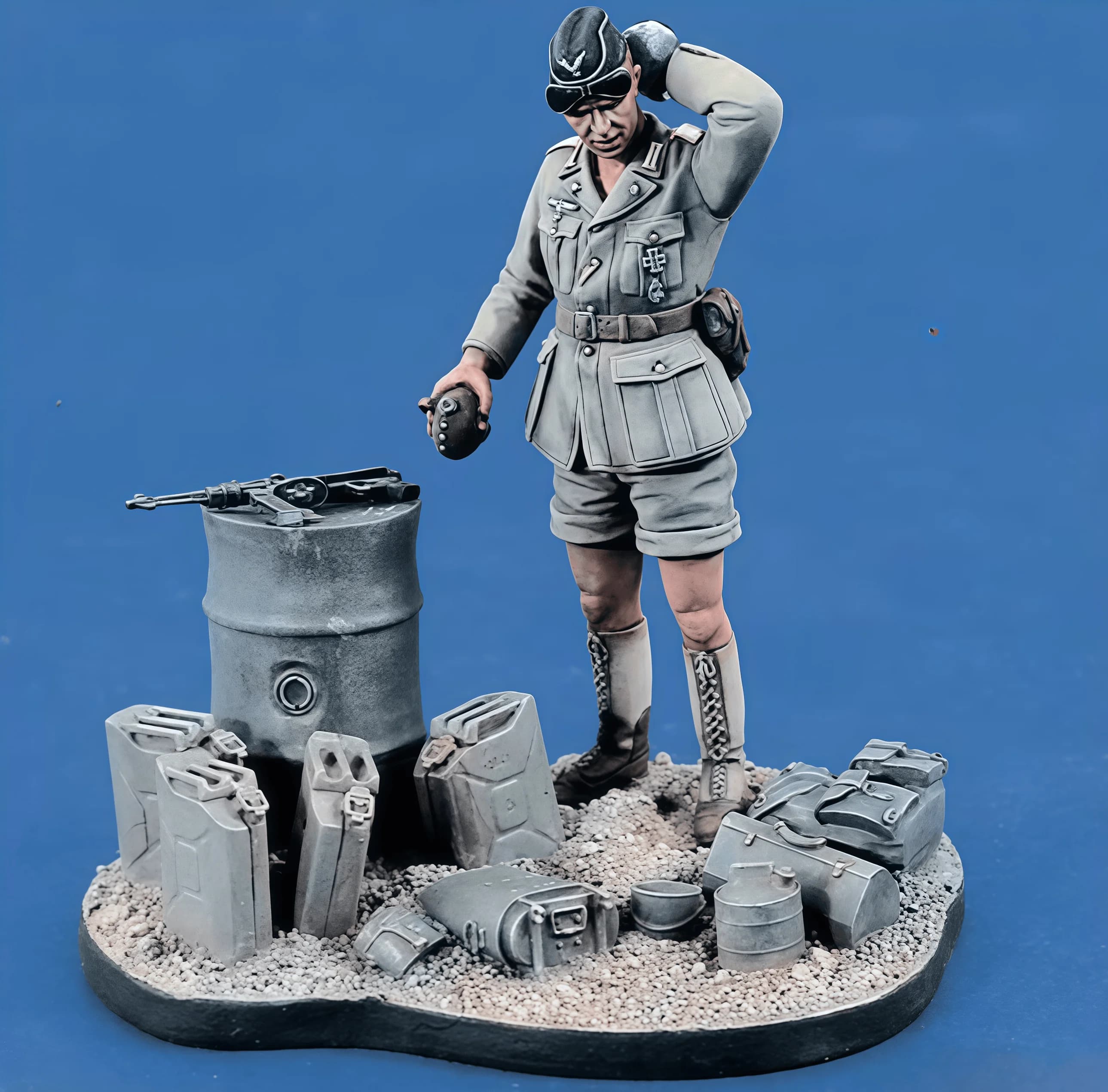 Kit modello in resina Precision 1/35 GK, modello comandante militare africano, non verniciato (inclusa piattaforma)