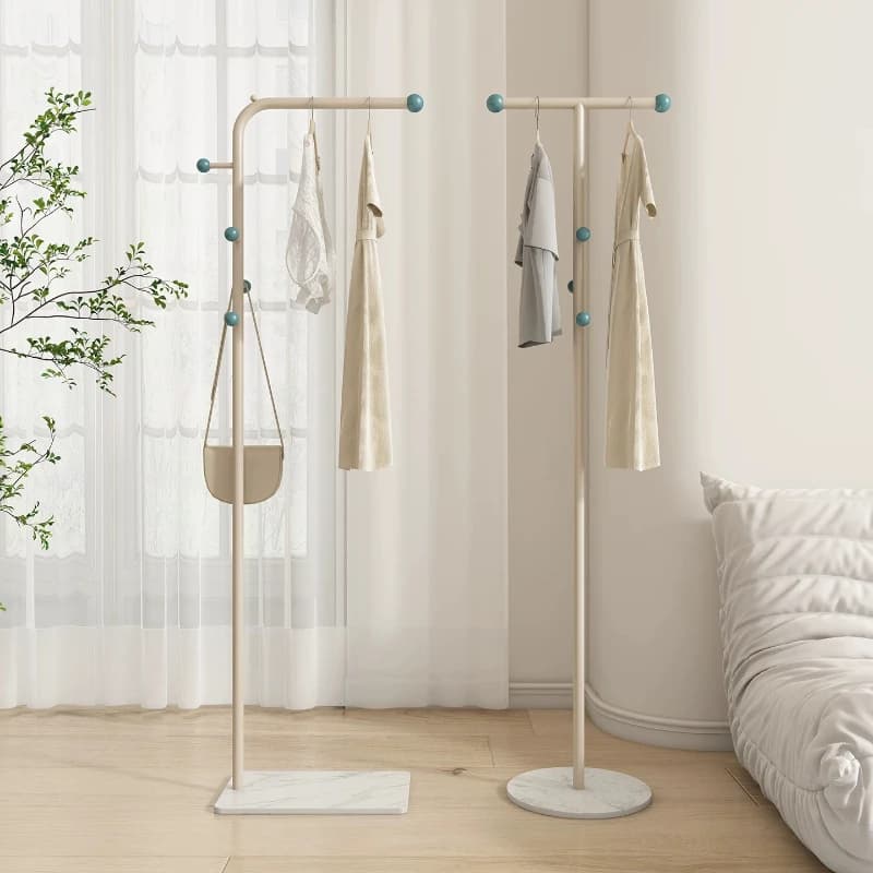 Wall Living Room Clothes Rack Hanger Organizer Modern Rail Coat Rack Clearance Hallway Perchero De Pie Mid Century Furniture