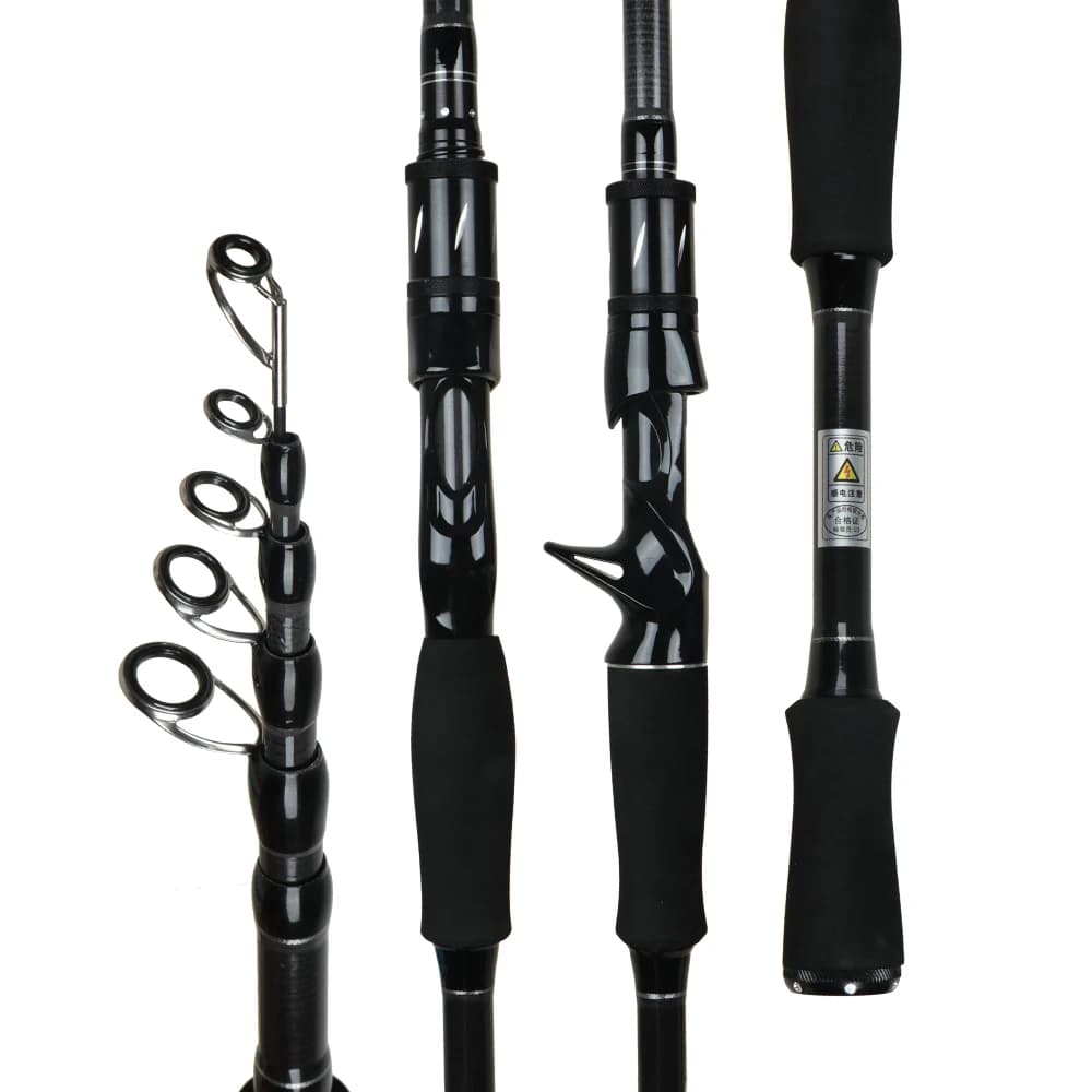 1.8-2.7m Telescopic Fishing Rods Ultralight Weight Spinning Casting Carbon Pole Fishing Accessories Lure Weight 8-18g