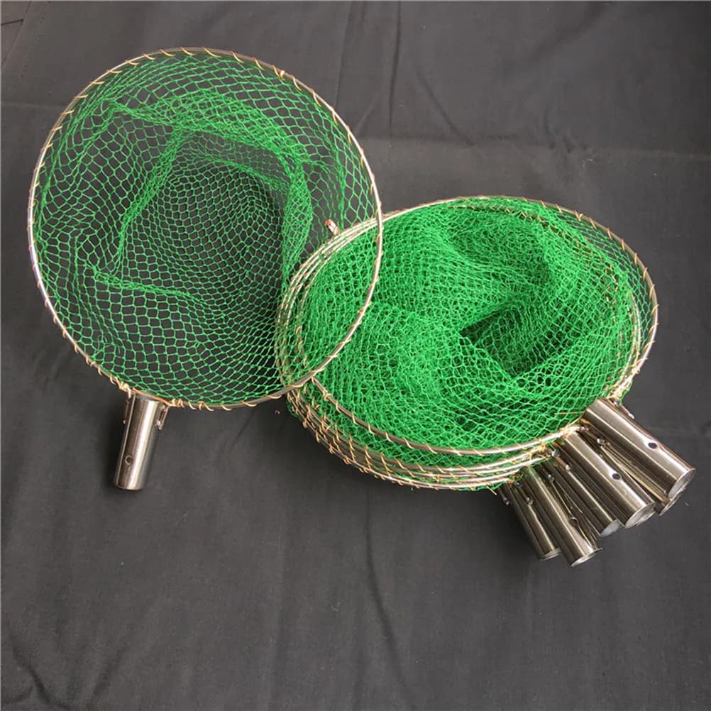 1 Pezzo Rete da Pesca Professionale 25Cm, Maglia Fine, Struttura in Acciaio Inossidabile, Anti-Groviglio, Ideale per Fiumi e Laghi
