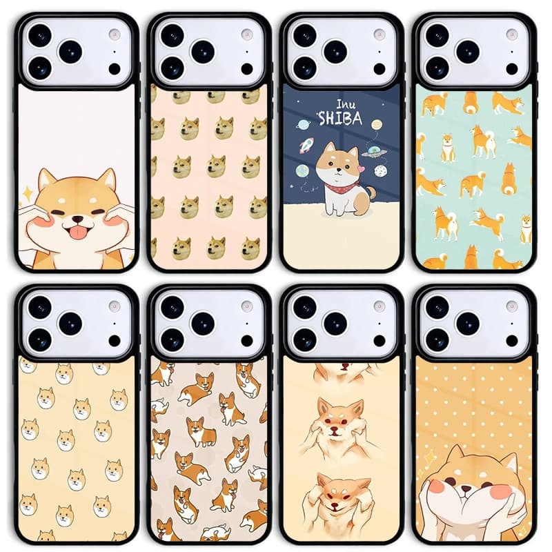 Divertente Cover per Cellulare Shiba Inu per iPhone 17 AIR 16 Pro Max 15 14 13 12 11 Bumper