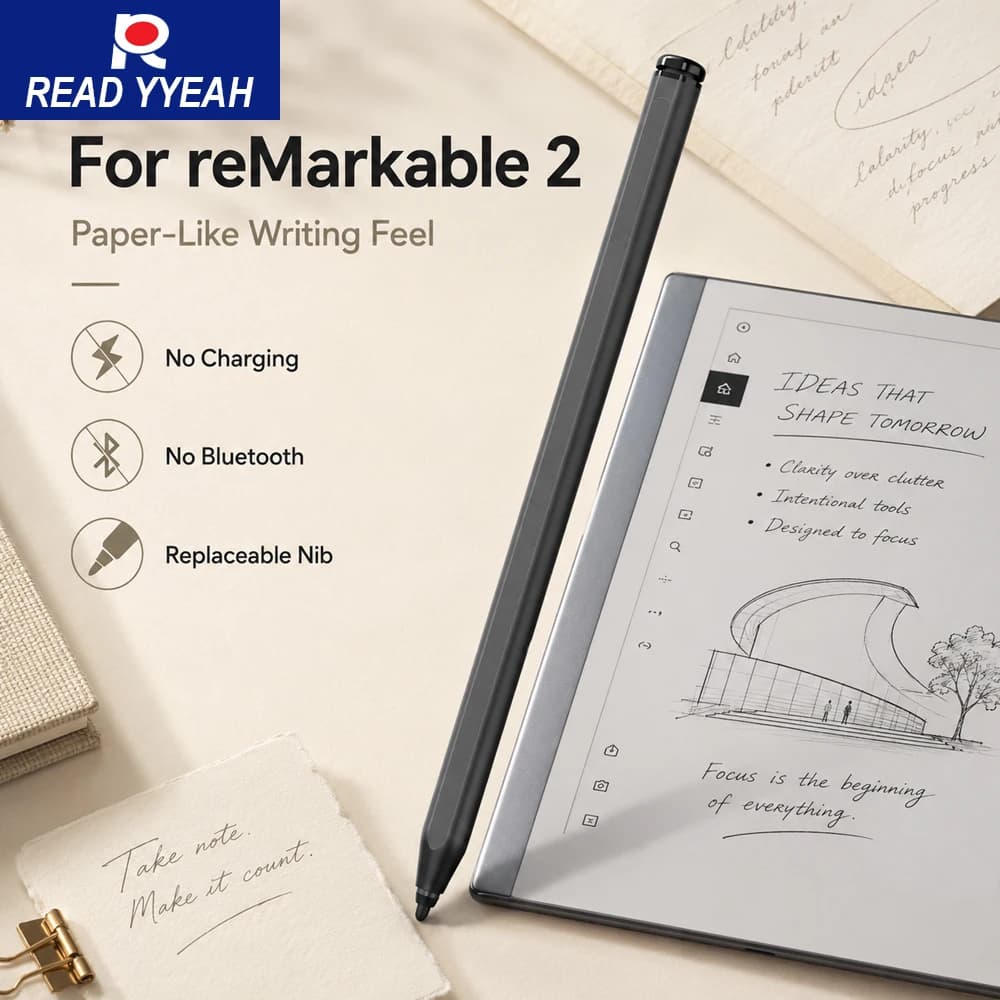 Nuova penna stilo universale EMR per reMarkable 2 Paper Pro Kindle Scribe BOOX Samsung Tablet con supporto per inclinazione, non necessita di ricarica.