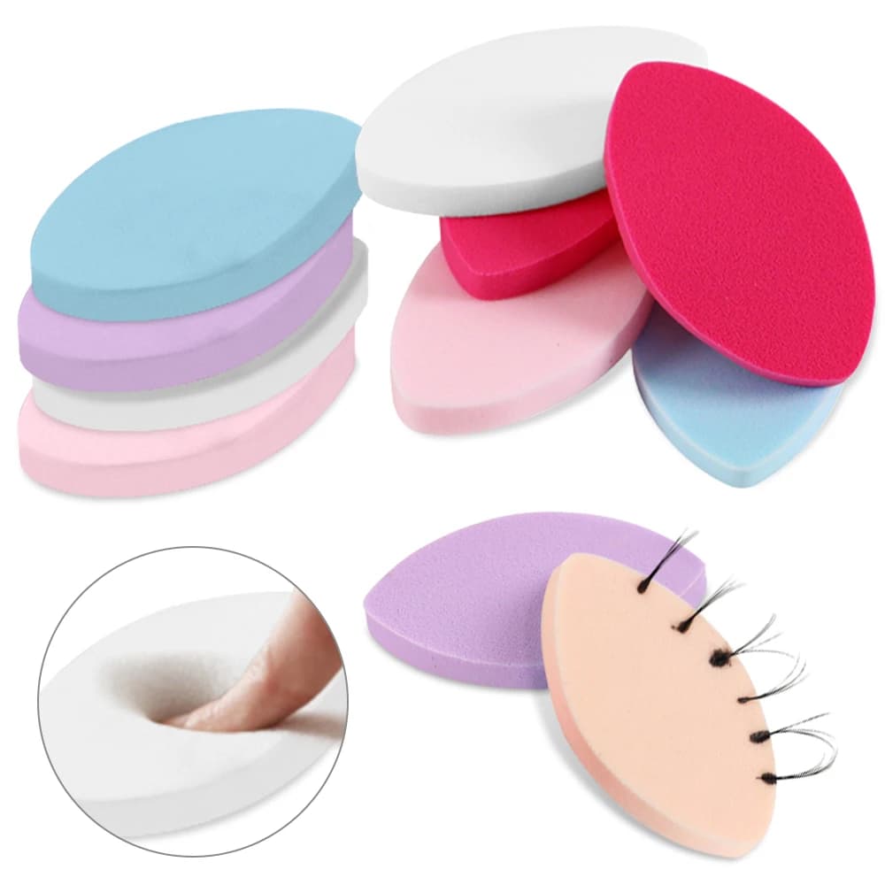 100 pcs Sponge Soft Eyelashes Fins Eyelash Extensions Lash Lifting Pad Reusable Practice Sponge Eyelash Extension