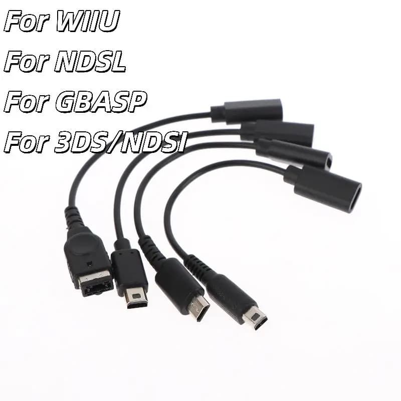 * New Sale 1/3Pcs Type C Game Console Conversion Cable For NDSI GBASP/ WIIU 3DSL NDSL Power Line USB C Charger Cable Cord Wire