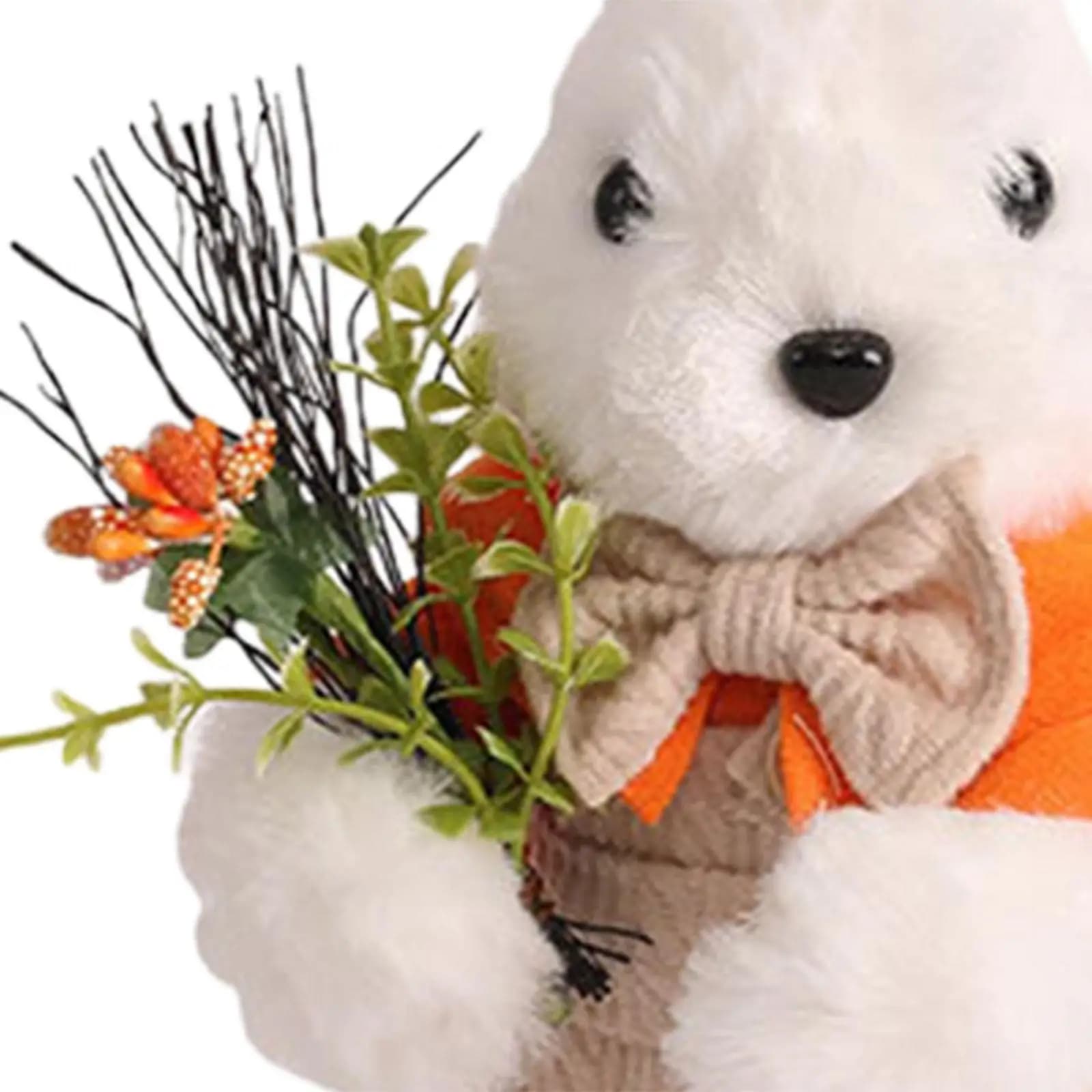 Plush Easter Rabbit Doll Easter Stuffed Animal Doll, Easter Decoration Easter Bunny Ornament for Kitchen Farmhouse Office