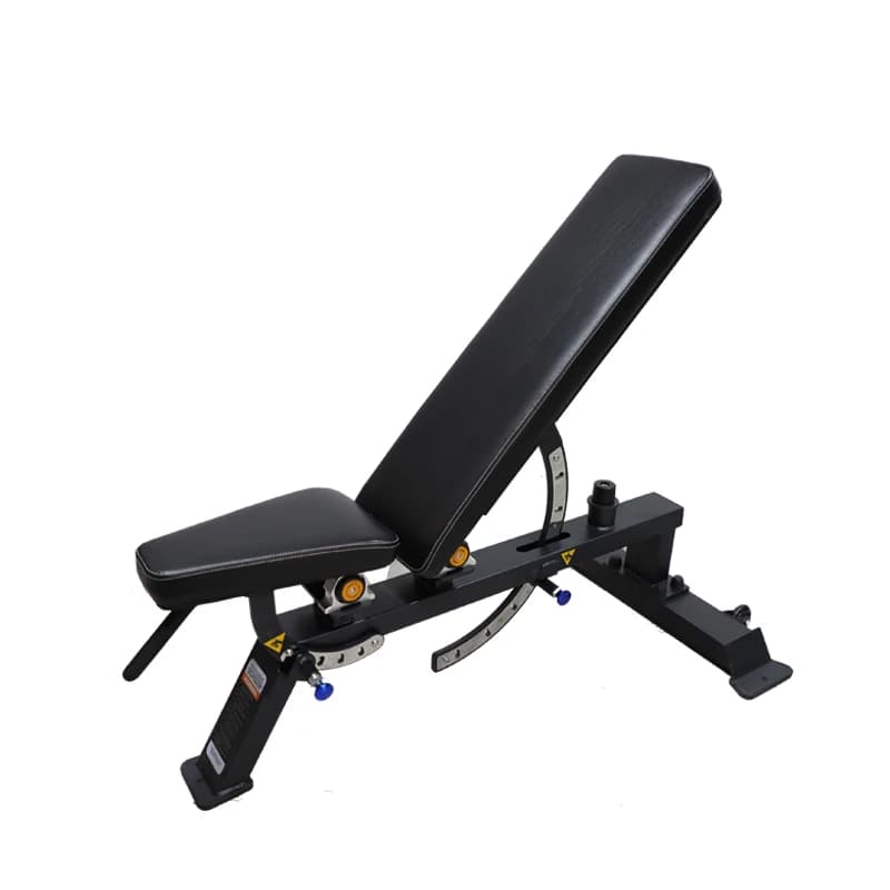 Fitness equipment with adjustable bench weight lifting handlebars, robust for professional workout at home gym