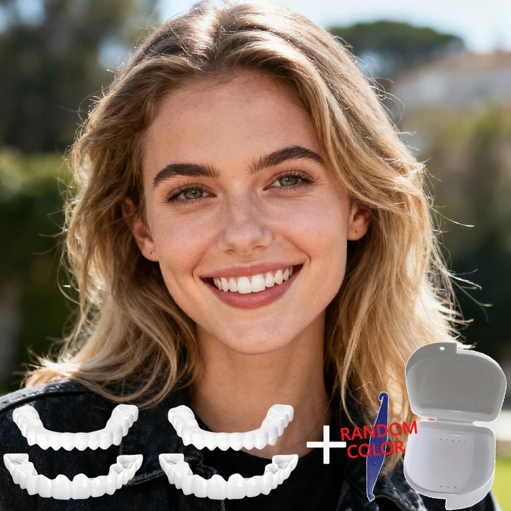 Faccette Dentali Senza Colla, Senza Complicazioni, Riutilizzabili, Sbiancamento Istantaneo, Autoadesive, Senza Disordine H2931