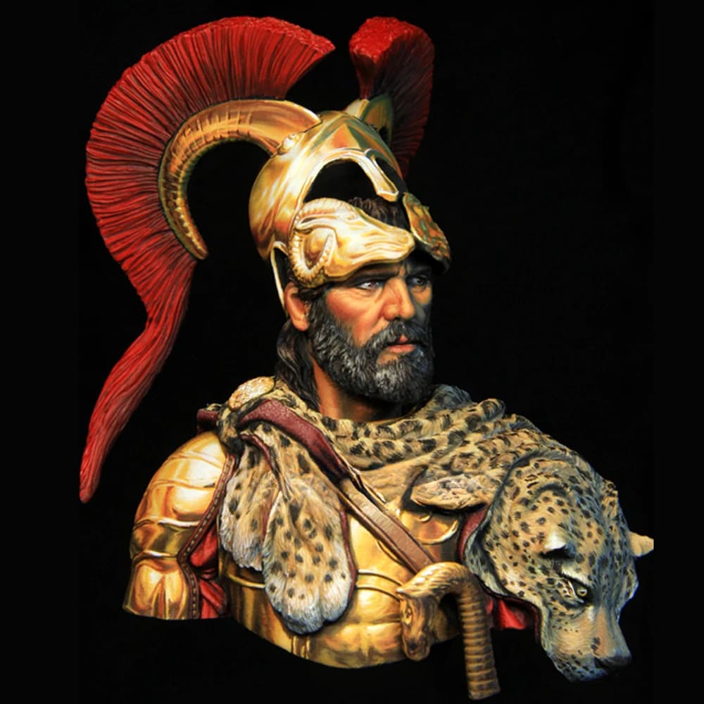 Busto con figura modello in resina, 1/10 Signore della guerra greca antica, GK, kit non assemblato e non verniciato