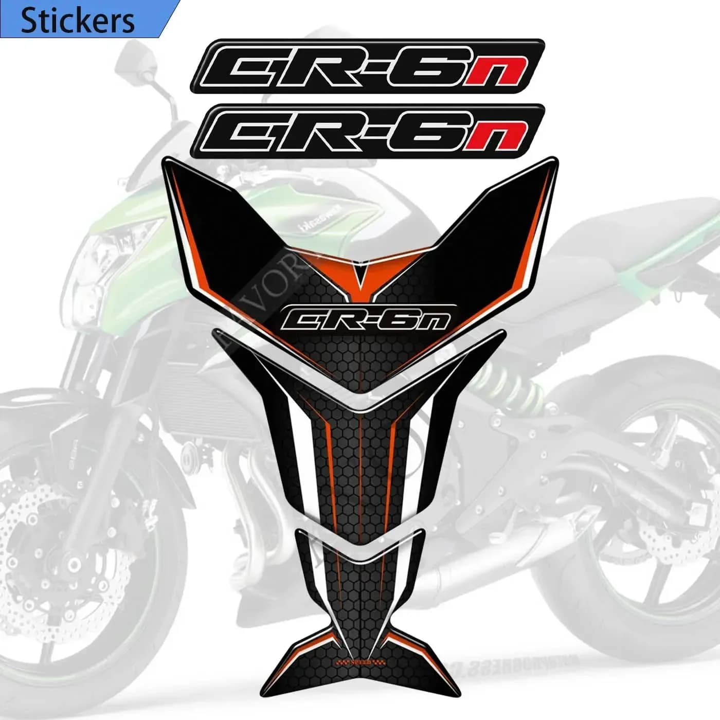 2016 2017 2018 2019 2020 2021 Emblem Logo Kit Oil Combustible Ginocchio Protector Decalcomanie Relief of Armed Carro for Kawasaki ER6N ER-6N ER 6N