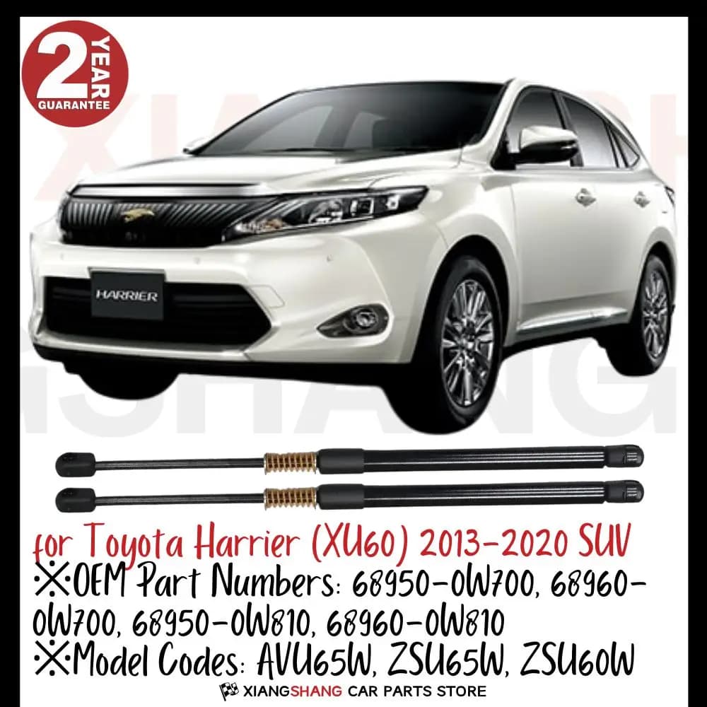 2 Pezzi Ammortizzatori a Gas per Apertura Automatica del Bagagliaio Posteriore per Toyota Harrier (XU60) 2013-2020 SUV
