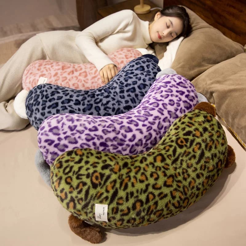 Cuscino Decorativo per Adulti con Stampa Leopardata, per Casa, Camera da Letto, Divano, Comodino, in Tessuto di Lusso Leggero, Supporto Lombare