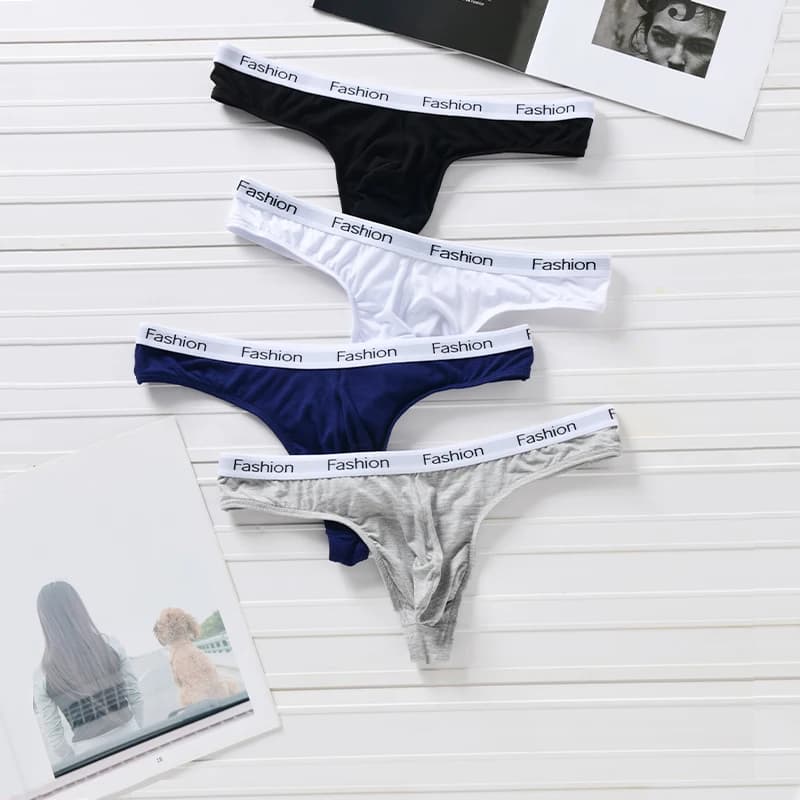 Fancave Intimo perizoma sexy da uomo Bikini alla moda Intimo traspirante U convesso a una linea