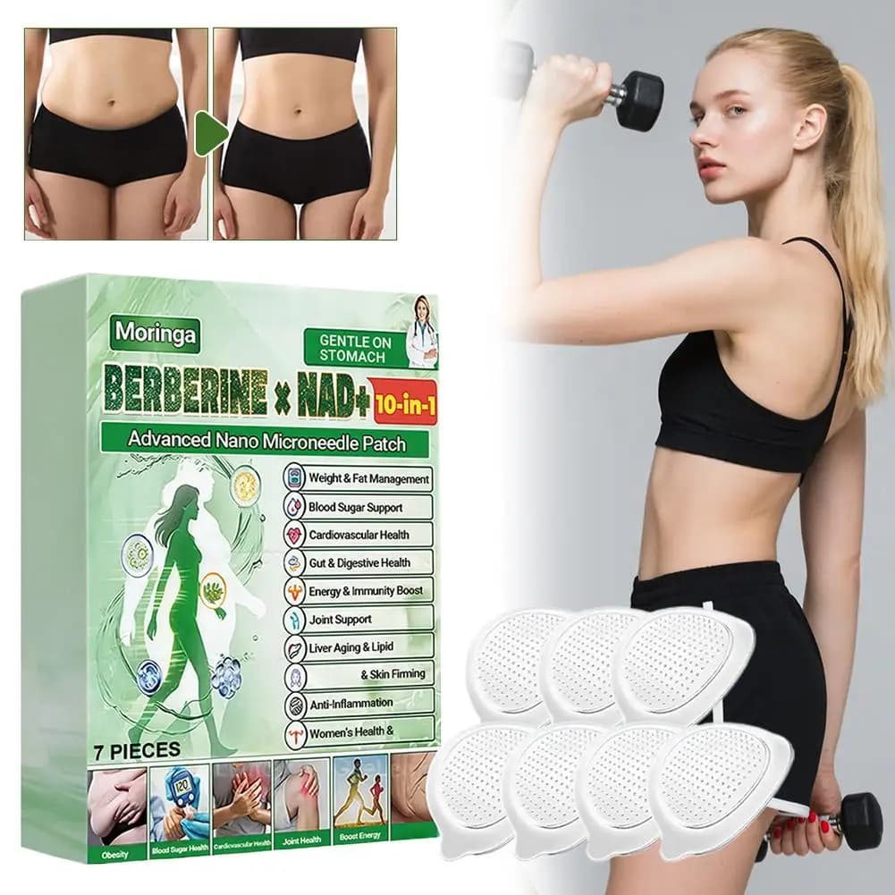 Slimming bolts Moringa Berberina NAD+ 10-in-1 with Nano Microaghi, 7 Pieces, for Weight Management, Skin Shaping and Body Modeling for Daily Use