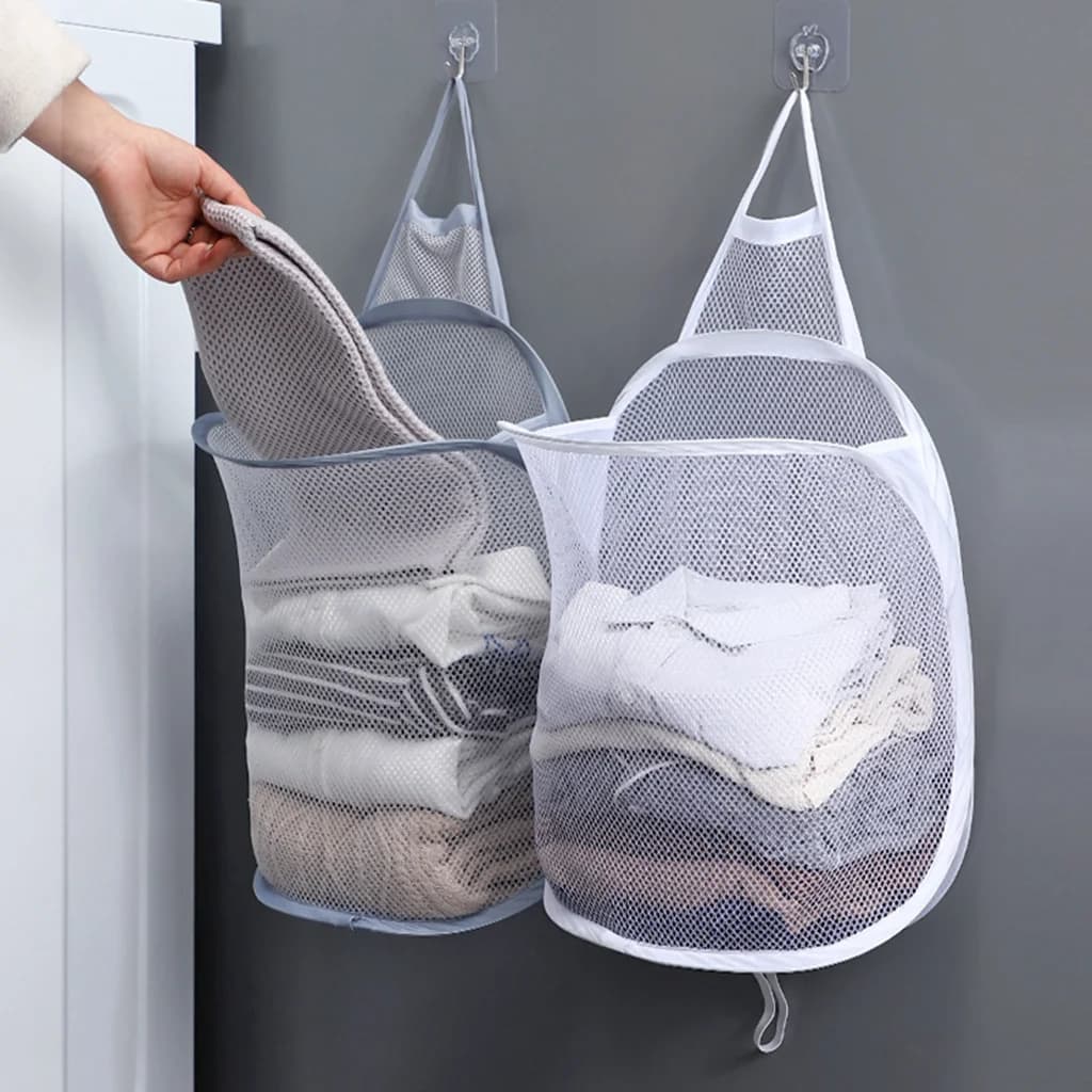 Dirty Laundry Basket Organizer Foldable Round Waterproof Storage Bag Bucket Clothes Toys Large Capacity Home Storage Basket