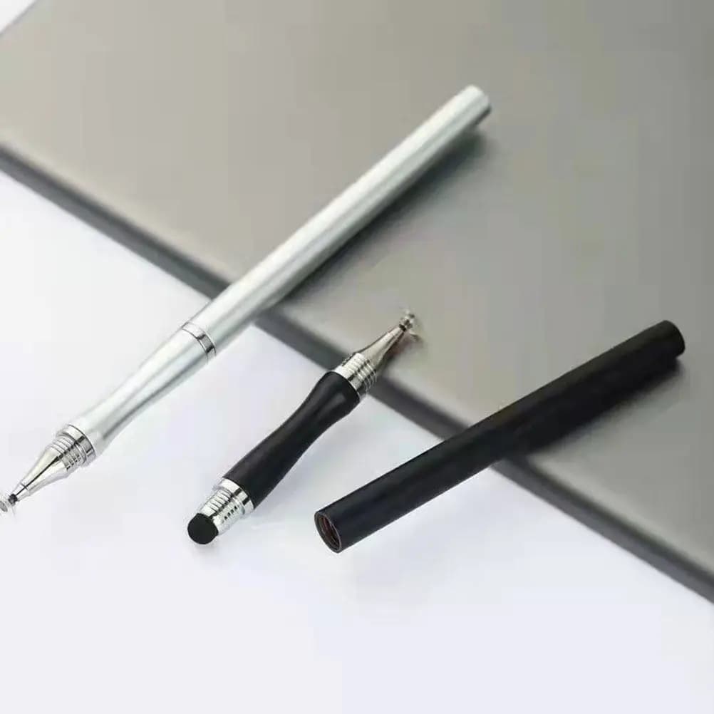 Penna stilo capacitiva universale da 2 pezzi per smartphone, tablet, touch screen, scrittura fluida, disegno di precisione, senza graffi, leggera