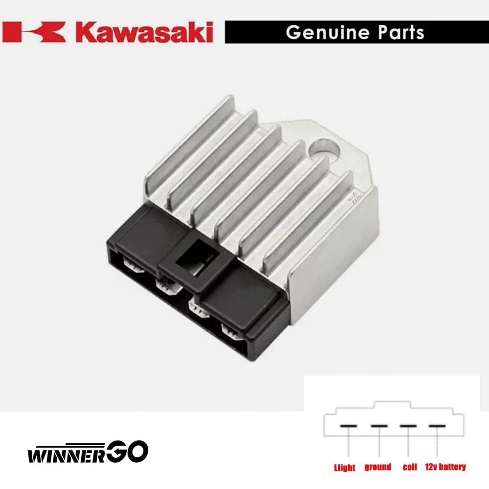 Accessori moto Raddrizzatore Regolatore di Tensione per KAWASAKI KLX 110 KLX110 ORIGINALE NUOVO 2002 - 2009 21066-1086 Ricarica