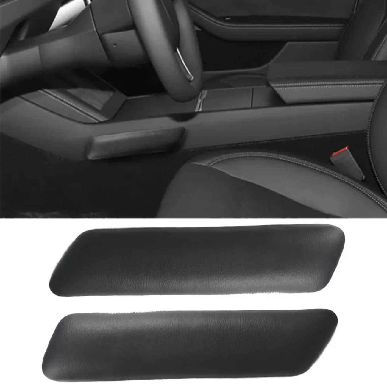For Tesla New Model 3 Highland 2024 Knee Leg Elbow Microfiber Leather Cushion Pads Ultra high quality