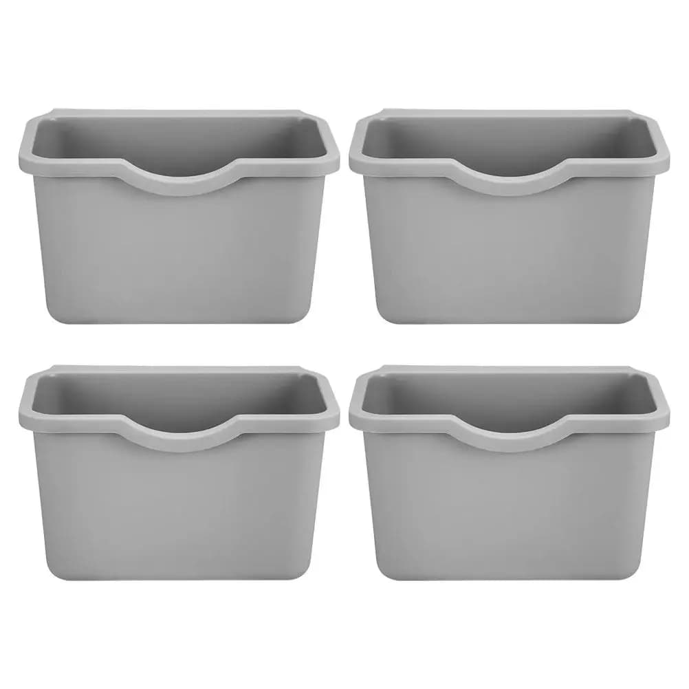 4Pcs Hanging Plastic Wall Mounted Kitchen Trash Can Small Garbage Bin Space Saving Compost Compost Bin Under Sink