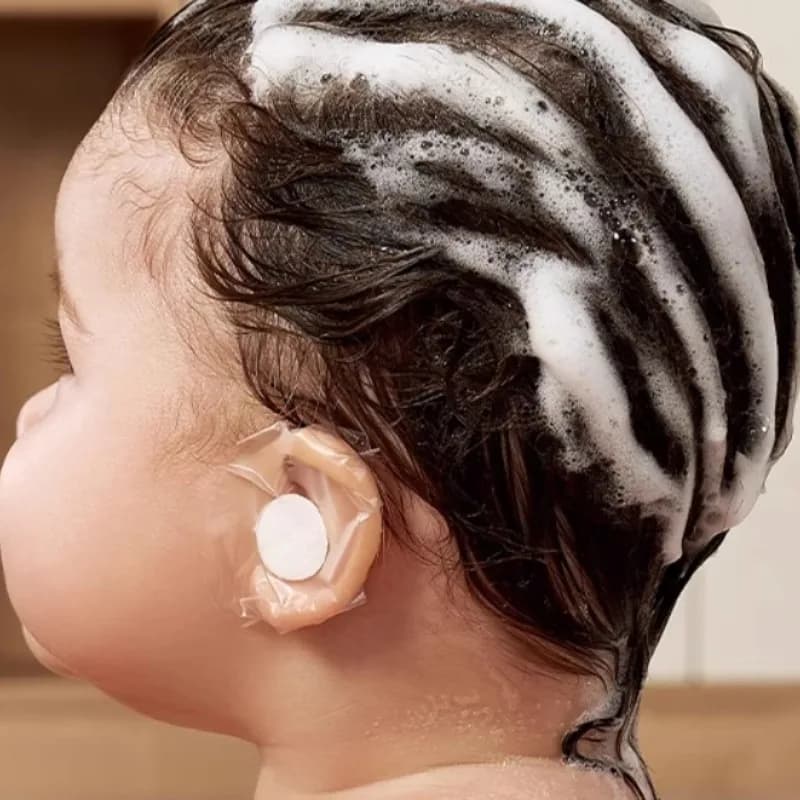40 pieces of waterproof ear stickers, disposable ear plugs for shower room, hair dye shields, shower head protector, tools