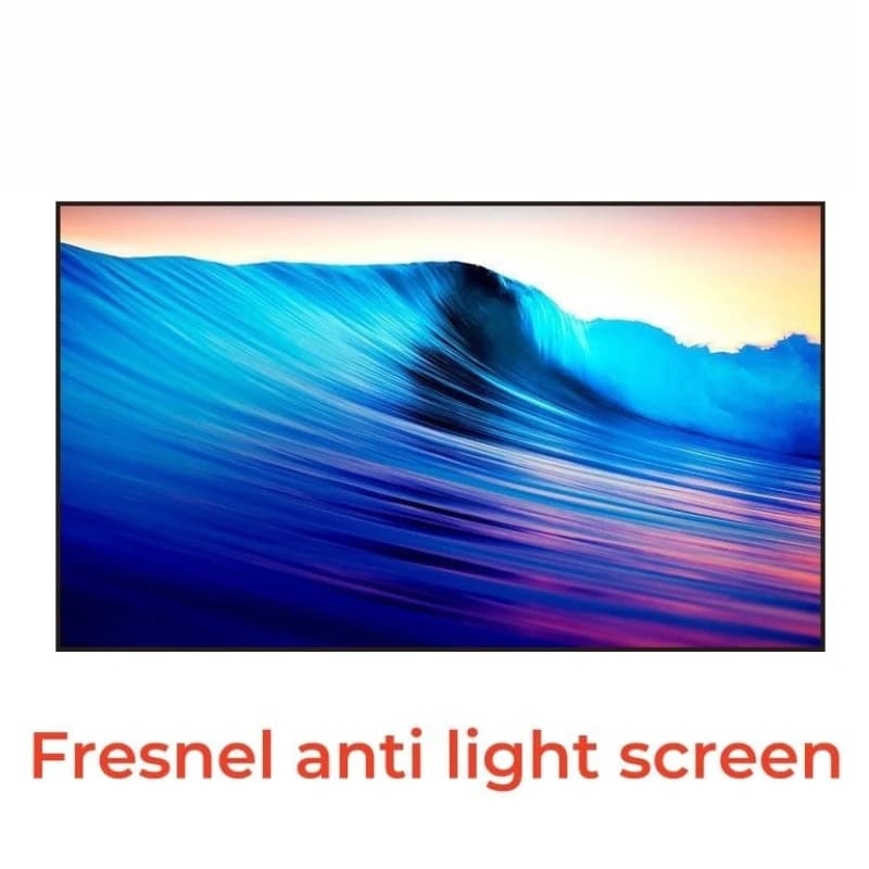 Schermo di proiezione Fresnel ALR 2026 per proiettore laser a ottica ultra corta, 1080P 4K 3D, schermo che respinge il 85% della luce ambientale, senza cornice