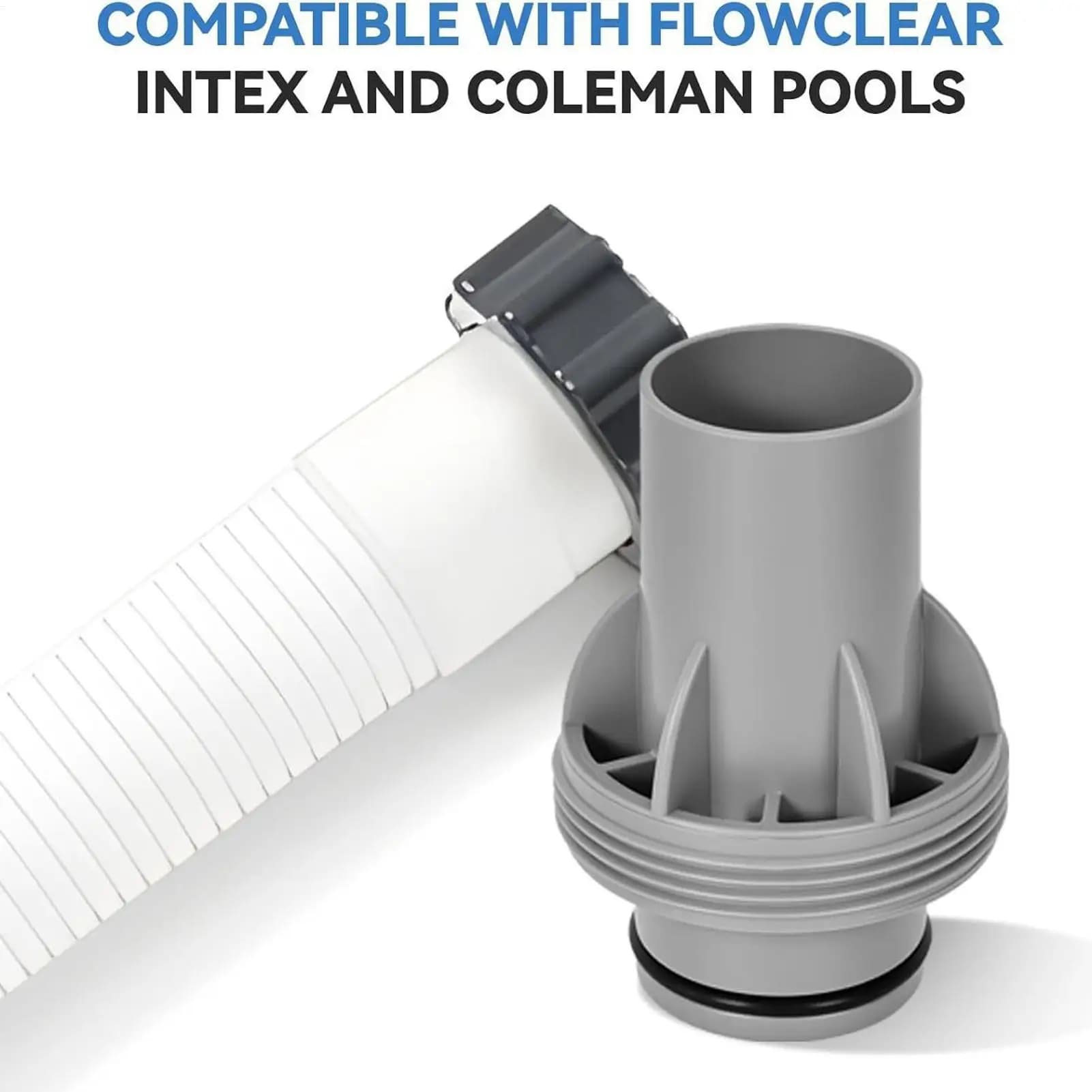 Universal Pool Hose Coupling Fittings Connector for PVC/Soft Tubing, Garden Backyard Park Outdoor Summer Use