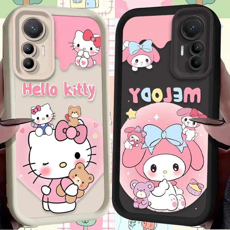 Hello Kitty Melody Case for Xiaomi Poco F7 F6 F5 F3 M5s C65 C75 C71 X7 X6 X4 GT X3 NFC M7 M6 Pro 4G 5G Soft Back Cover