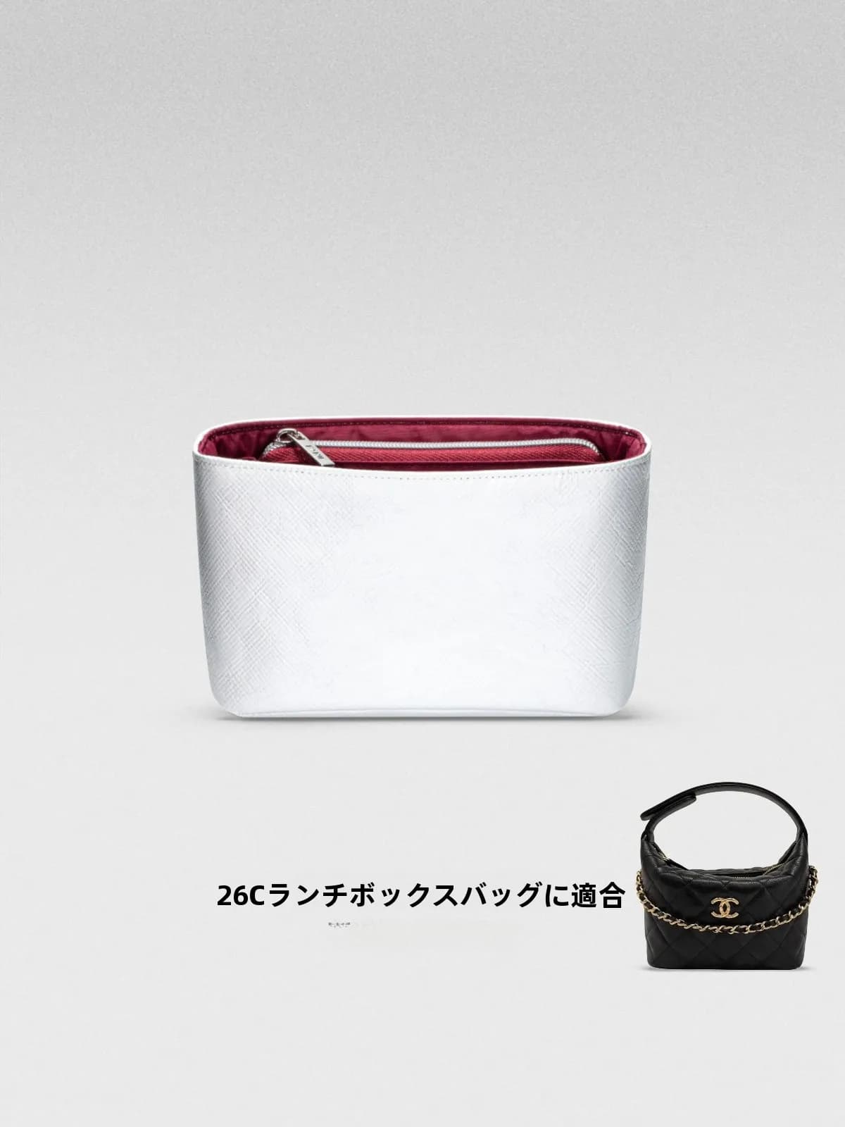 Borsa porta pranzo DuPont Paper con rivestimento interno, piccola, alla moda, con catena 26C, leggera, impermeabile, con chiusura a cerniera.