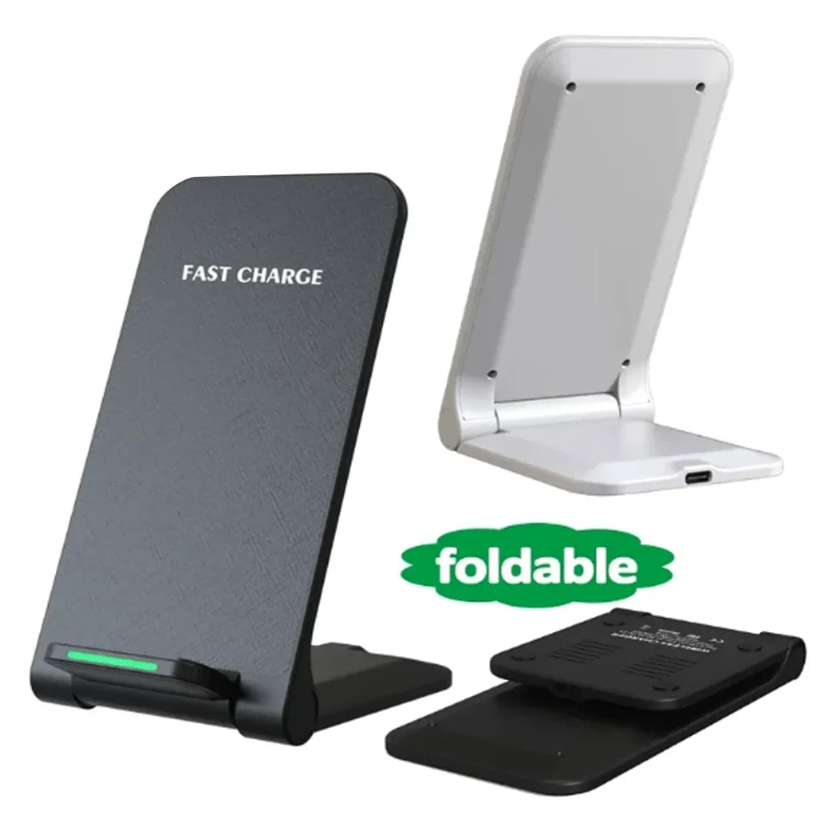 Caricabatterie wireless per iPhone 17/16/15/14/13 Supporto per telefono Caricabatterie a ricarica rapida per Samsung Note 20/10 S21 Ultra pieghevole
