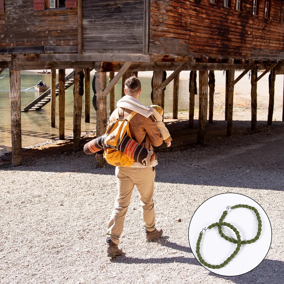 Boot Blousing Straps 6 Pack Elastic Pant Leg Ties for Hiking Camping Keep Sand Dirt and Bugs Out