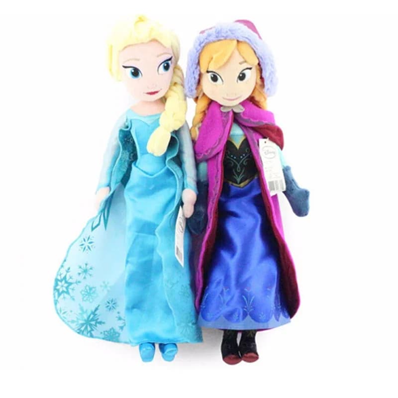 40 cm Frozen Princess Anna Elsa Peluche Bambola Giocattoli Regina delle nevi Principessa Anna ed Elsa Peluche morbidi Regali per ragazze Bambini
