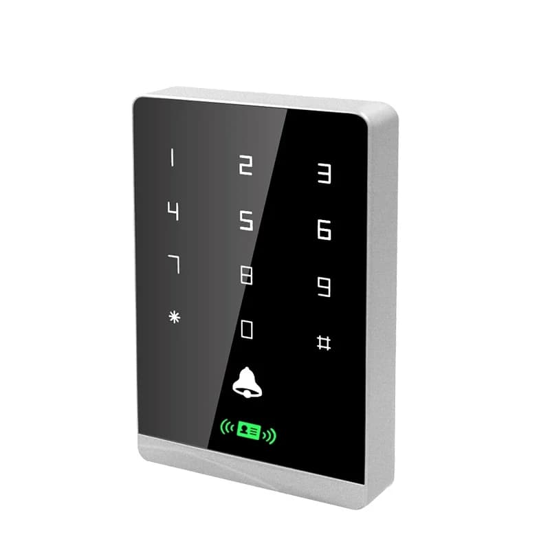 Lettore di schede di controllo accessi 125Khz RFID Touch Retroilluminazione ritardante Pannello chiave Sistema di controllo accessi Smart Lock Tastiera Apriporta