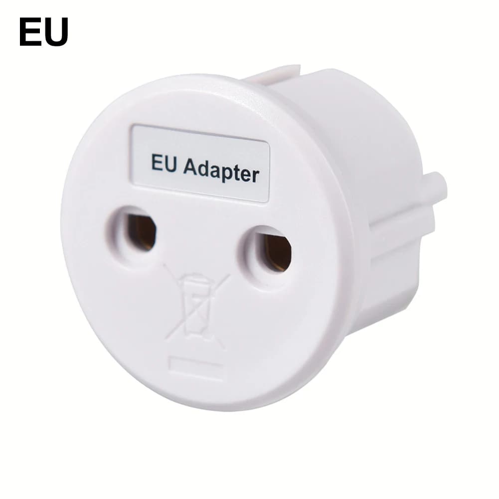 Adattatore per spina UE Presa di messa a terra in plastica Prese per piastra a muro antistatiche per messa a terra Adattatore da viaggio per presa di messa a terra