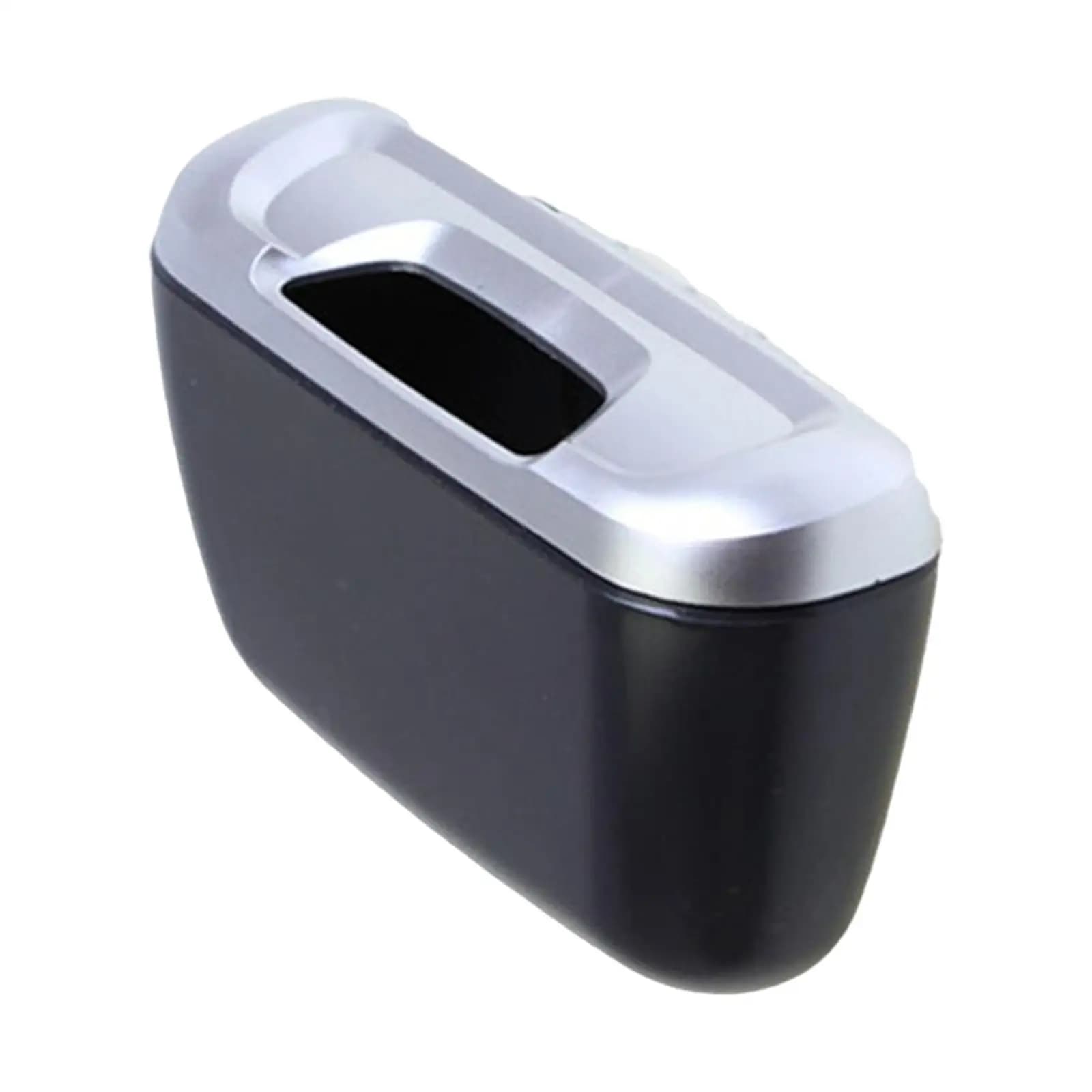 Car Trash Can with Lid, Hanging Automotive Vehicle Garbage Organizer Case Dustbin Trash Container Debris Bucket