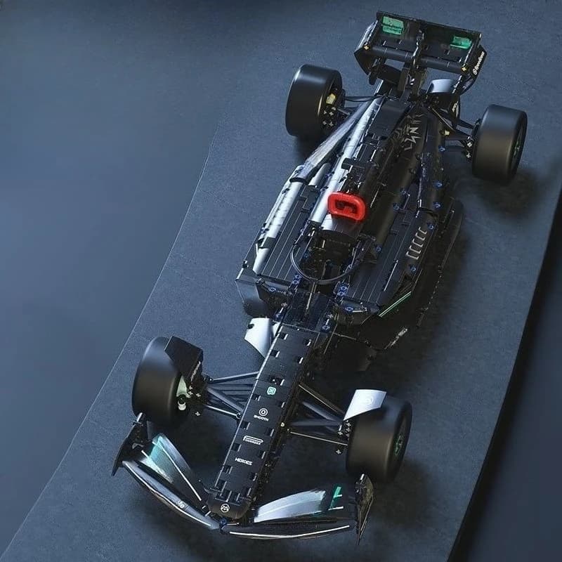 Blocchi di costruzione per auto da corsa di Formula 1, puzzle per bambini, modello di auto sportiva, giocattolo, regalo di compleanno