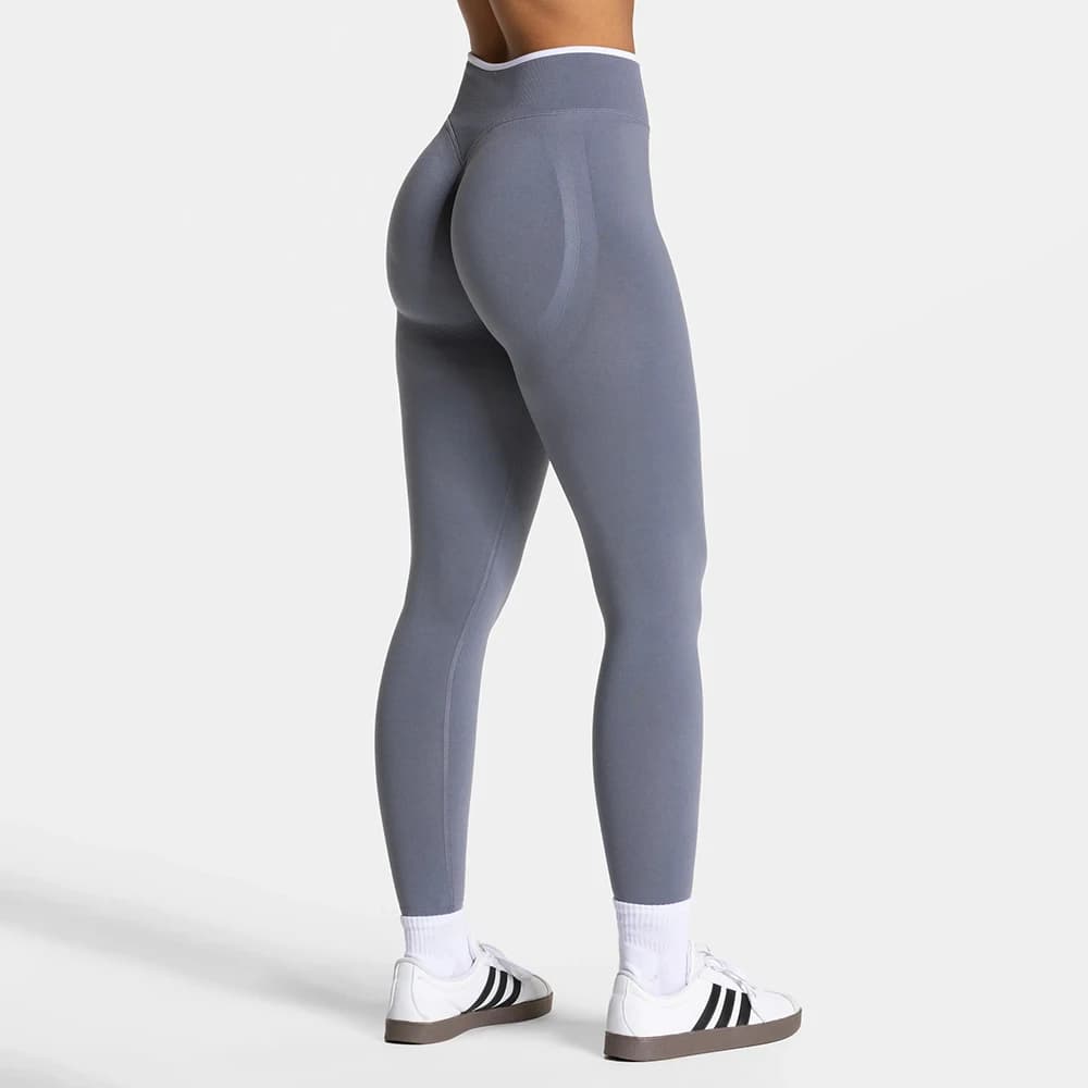 Leggings sportivi Donna Fitness Vita alta Pantaloni da yoga senza cuciture Scrunch Booty Pesca Sollevamento fianchi Abbigliamento da palestra Collant da allenamento