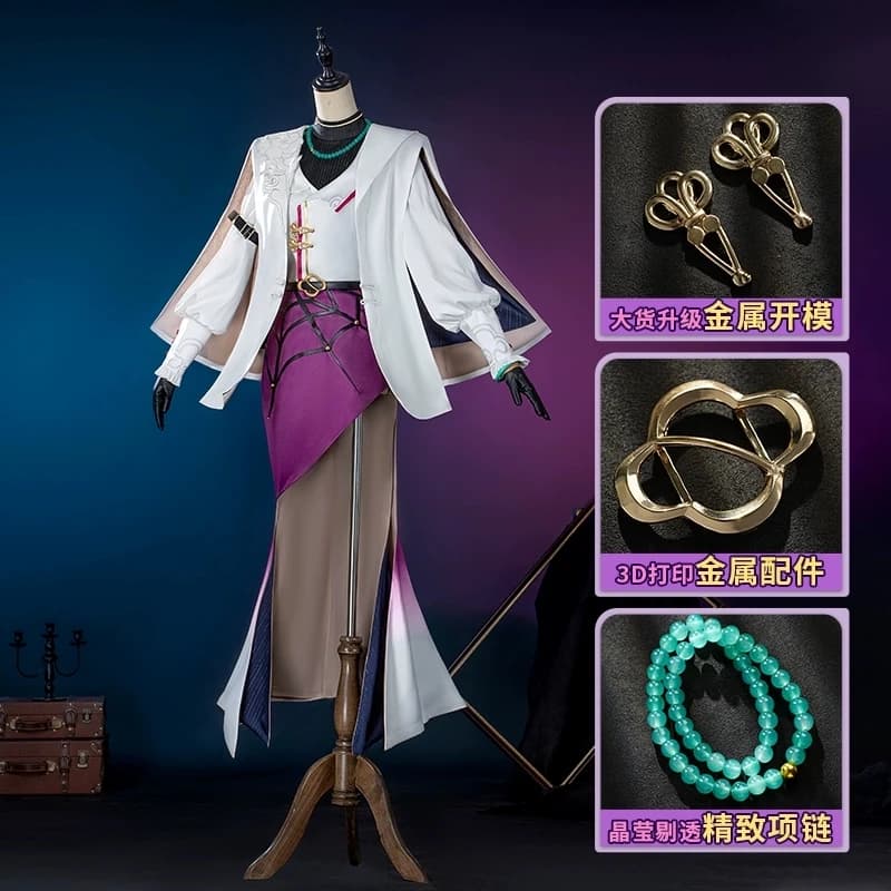 Costume cosplay Kafka HSR&GoodMe Buble Tea Honkai: Star Rail Abito cosplay Kafka Uniforme Donna Vestito da festa di carnevale di Halloween