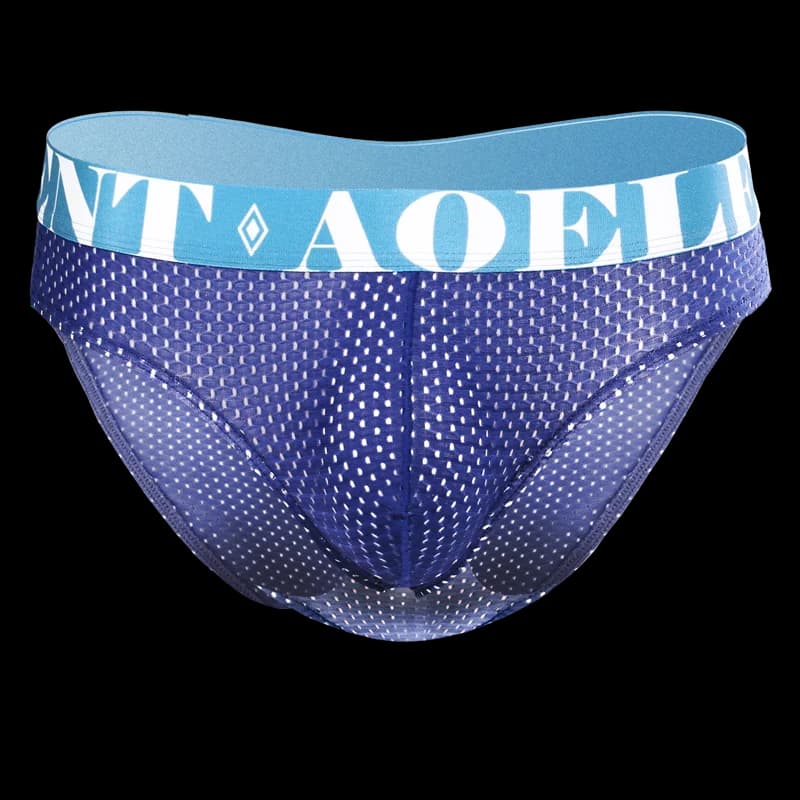 5 pezzi di biancheria intima estiva da uomo, slip sottili in seta ghiacciata, pantaloncini traspiranti in rete a vita media, pantaloncini sportivi di grandi dimensioni