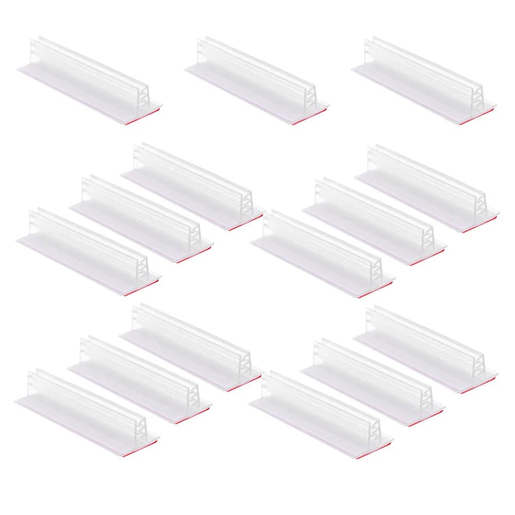 15 Pezzi Clip Pubblicitari in PVC Morbido, Supporti Flessibili per Cartelli, Clip per Esposizione per Supermercati, Etichette, Cartellini, Porta-Nomi