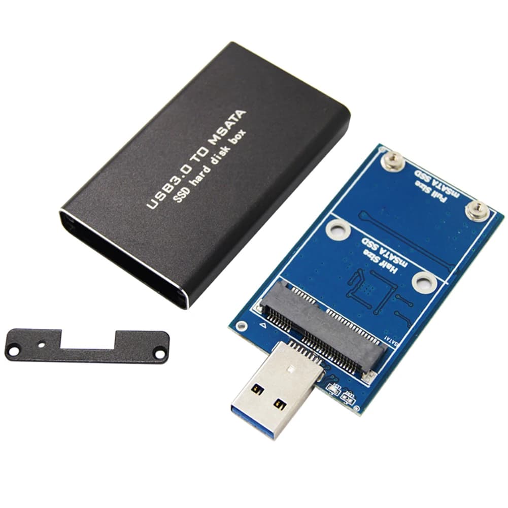 Mini custodia per disco rigido esterno HDD 6Gbps SSD MSATA a USB 3.0, custodia per disco rigido wireless PCI-E per SSD MSATA 30*30/50