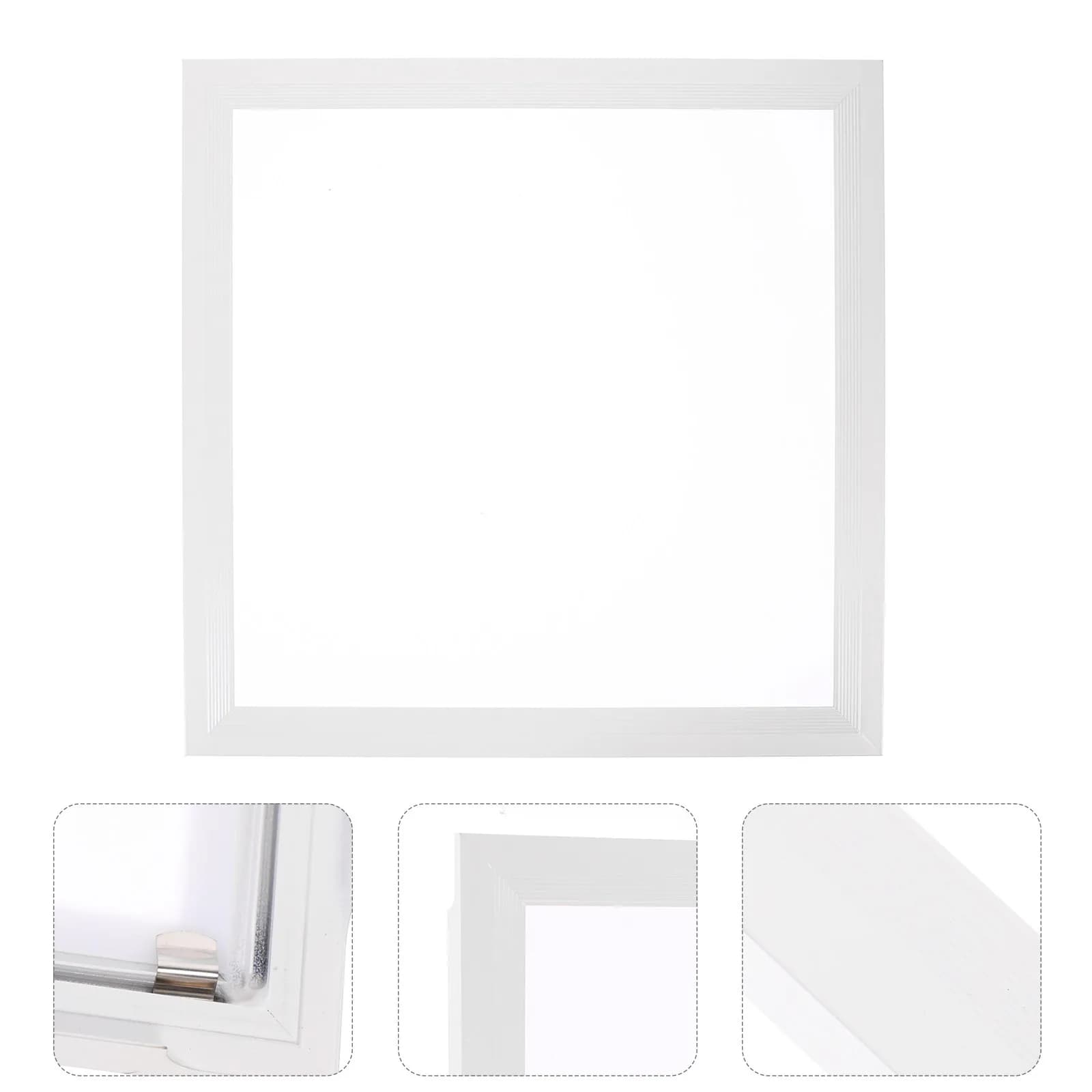 Recessed Ceiling Light Trim Aluminum Light Cover Frosted Diffuser Panel Slim Design Buckle Installation Suitable for Classroom