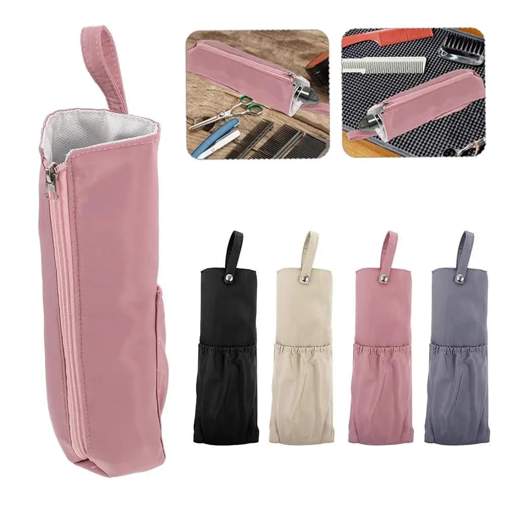 Borsa in fibra per bigodino impermeabile per trucco in poliestere resistente alle alte temperature in stile sospeso portatile Borsa continentale da Stora W7G8