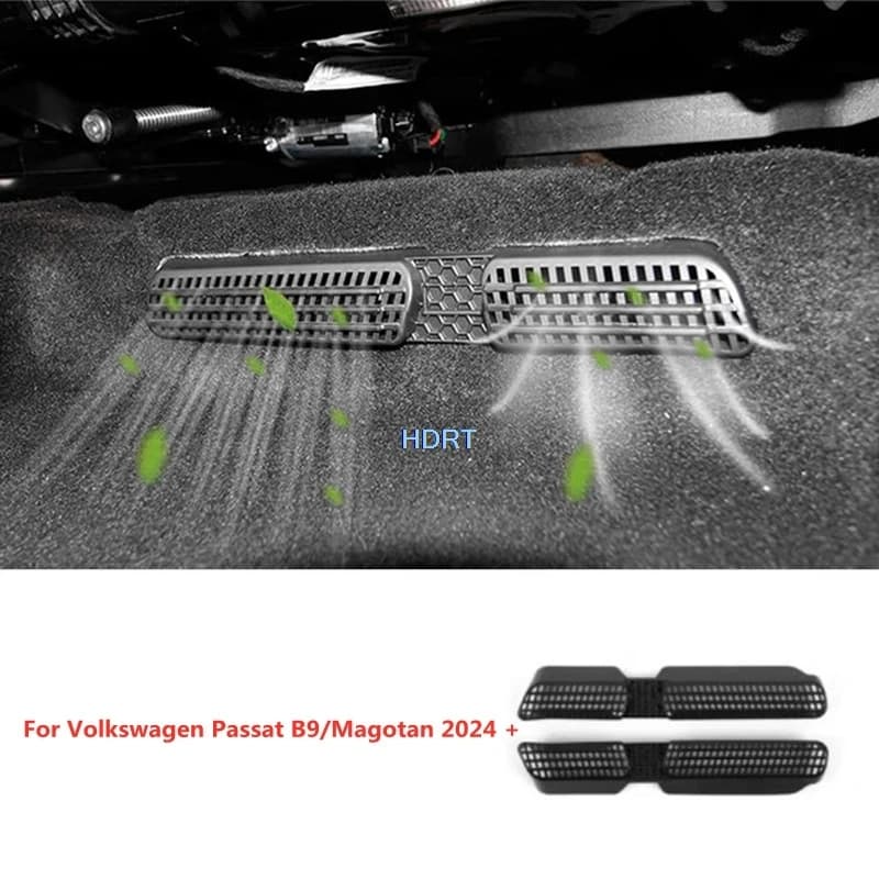 Car Styling Rear Seat Air Conditioning Vent Outlet Cover Interior Sticker Accessories For Volkswagen Passat B9 VW Magotan 2024 +