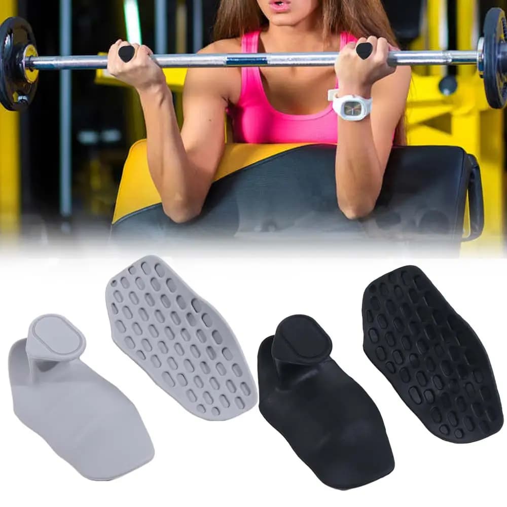 1 pair of ergonomic handles for lifting weights anti-slip gym gloves for training in the form of soft honeycomb thickening silicone handles for handheld man woman