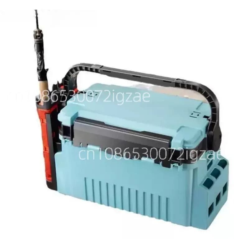 Fishing Tackle Box Big Fishing Tool Box Multifunction Stand Rod Holder Cup Holder Storage Box Goods For Fishing Accessory