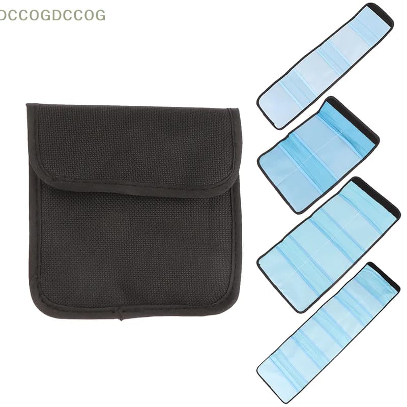 Custodia pieghevole per filtro obiettivo fotocamera reflex Custodia pieghevole per custodia ad anello adattatore per obiettivo portafoglio filtro UV CPL ND