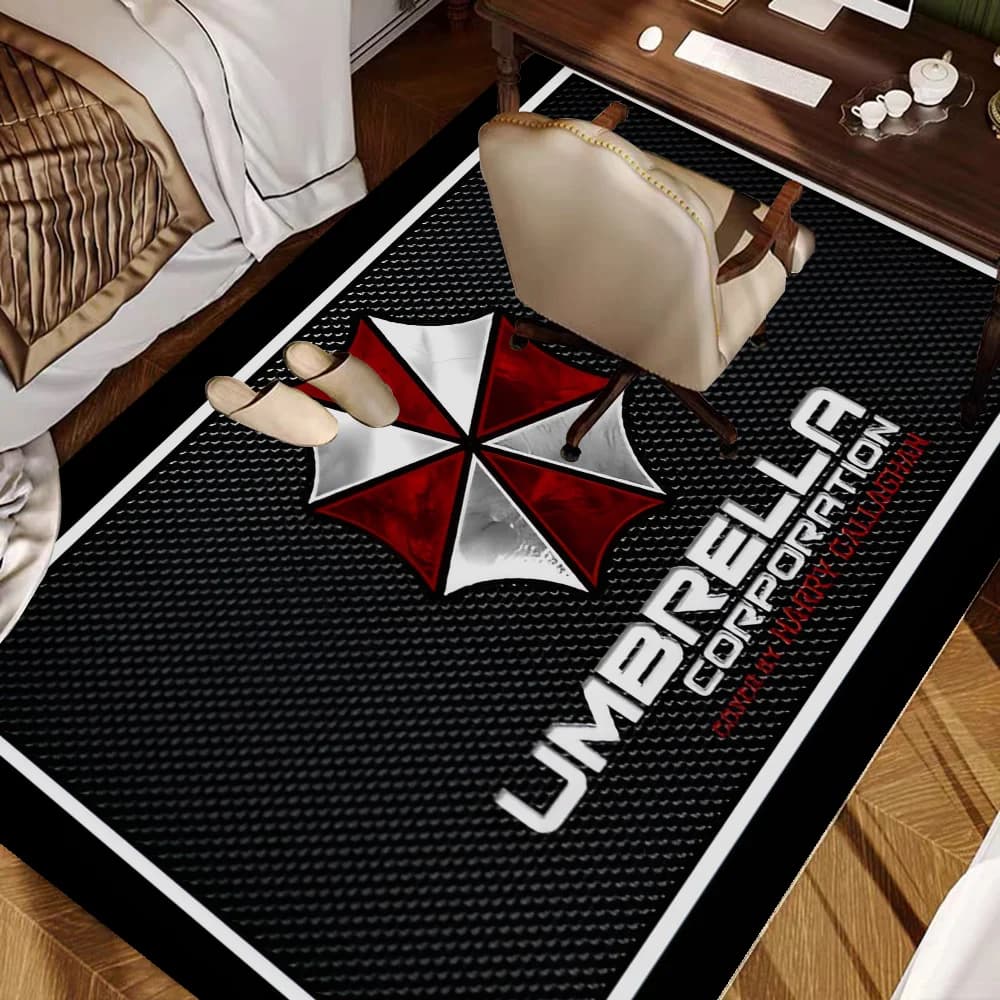 Horror Movie Umbrella Corporation Room Mats Washable Non-Slip Living Room Sofa Chairs Area Mat Kitchen Alfombra